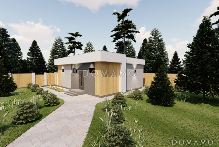 Проект современного гаража на 2 автомобиля с подвалом и хозяйственным помещением