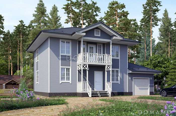 Проект  дома с многоскатной крышей