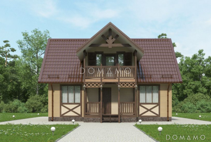 Проект каркасного дома 7х10