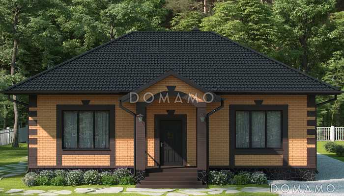 Проект загородного дома с ванной и душевой, просторной гостиной, гардеробной с окном, кладовой в котельной