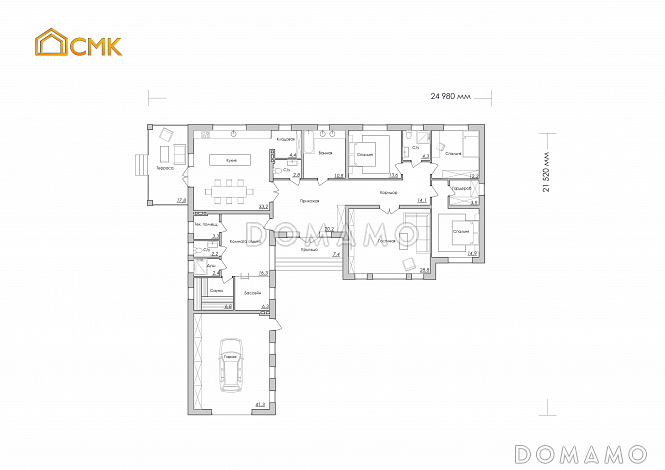 Преображенское / План 1 этажа