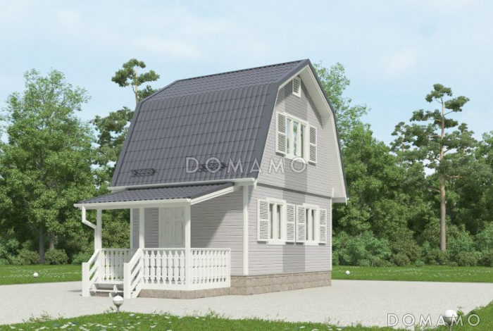 Проект маленького дома из клееного бруса