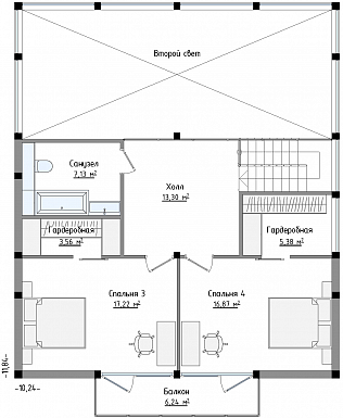 SCANDI 171 / План 2 этажа