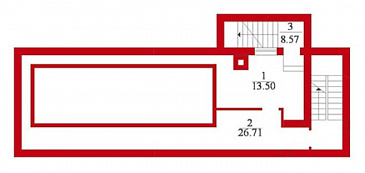 Проект двухэтажного особняка из кирпича с колоннами в классическом стиле / План цокольного этажа