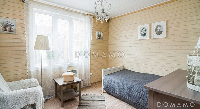 Проект  дома из клееного бруса 8х7 с мансардой