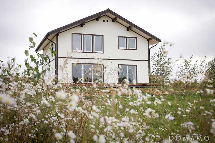 Проект дома из газобетона 10х10 с мансардой