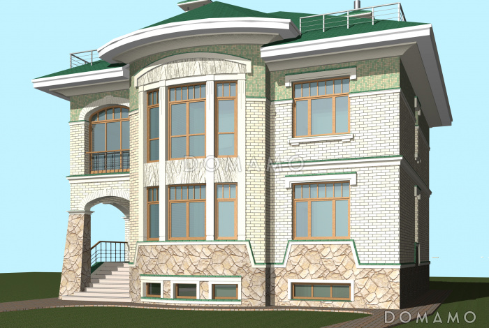 Проект дома с предусмотренной котельной на цокольном этаже