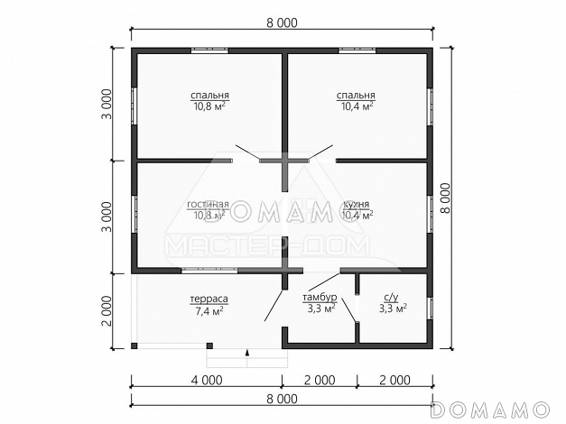 Дубрава / План 1 этажа