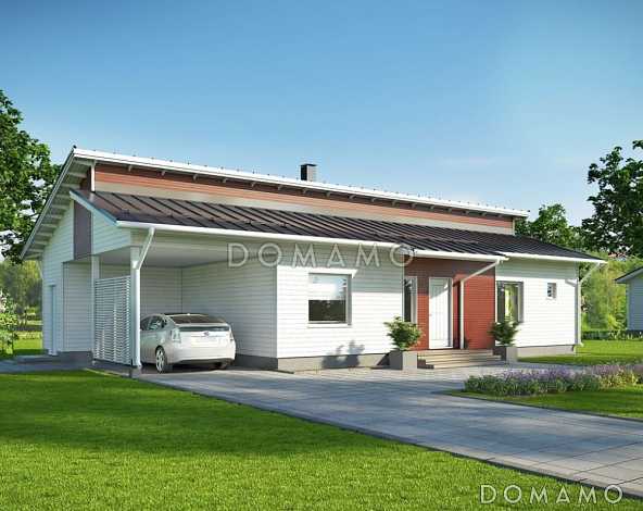 Проект одноэтажного каркасного дома с рациональной планировкой