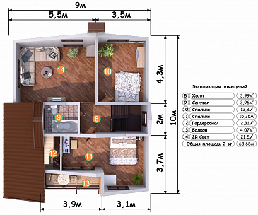 Тироль / План 2 этажа