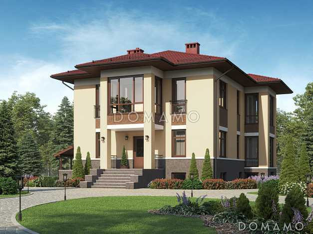 Проект кирпичного дома с подвалом