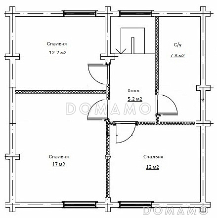 Калина / План мансардного этажа