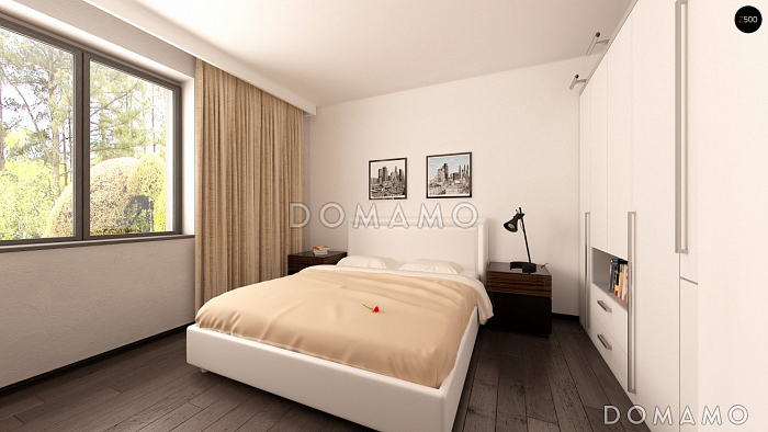 Проект классического одноэтажного дома из газобетона адаптированный для сейсмозоны с тремя спальнями и светлой гостиной