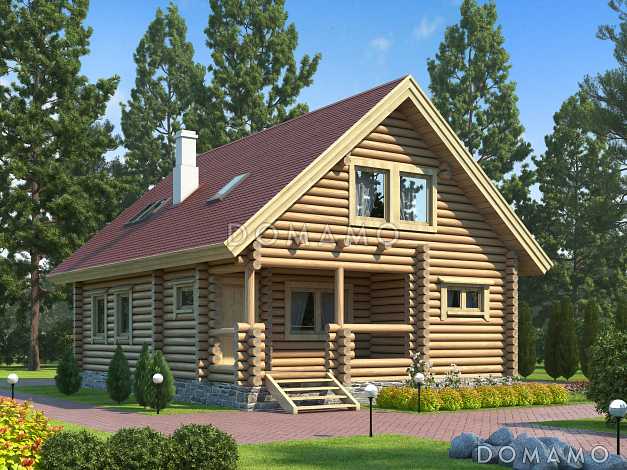 Проект деревянного дома со вторым светом