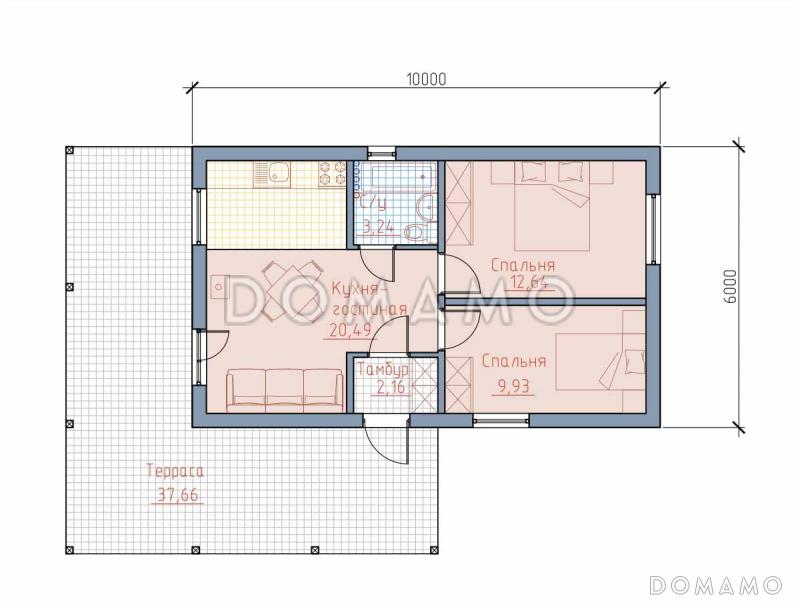 Аист-51 / План 1 этажа
