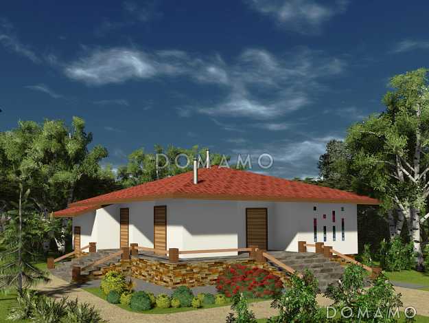 Проект бани с бассейном и террасой для отдыха