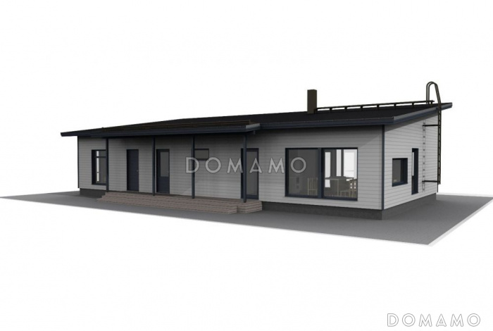 Проект стильного загородного каркасного дома