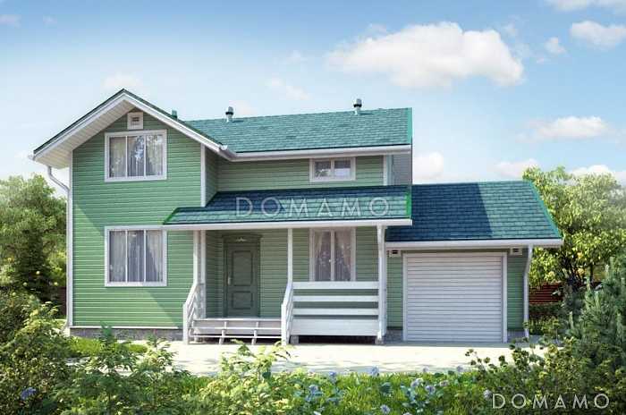 Проект каркасного дома для небольшой семьи
