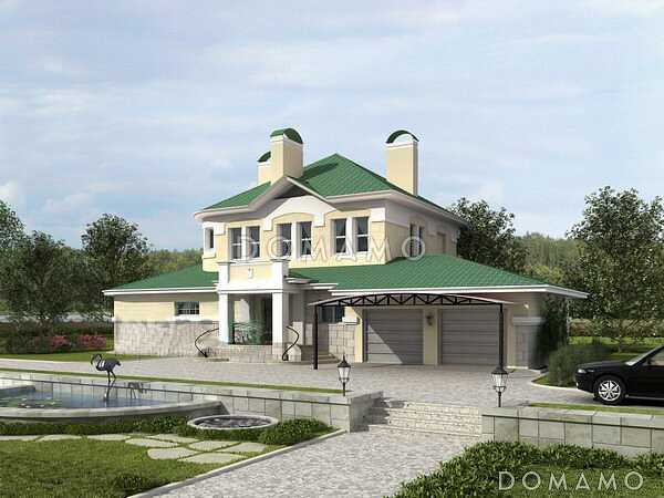 Проект жилого дома с гаражом