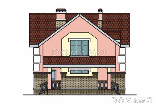 Проект дома по технологии ЛСТК с простой и удобной планировкой / Фасад 3