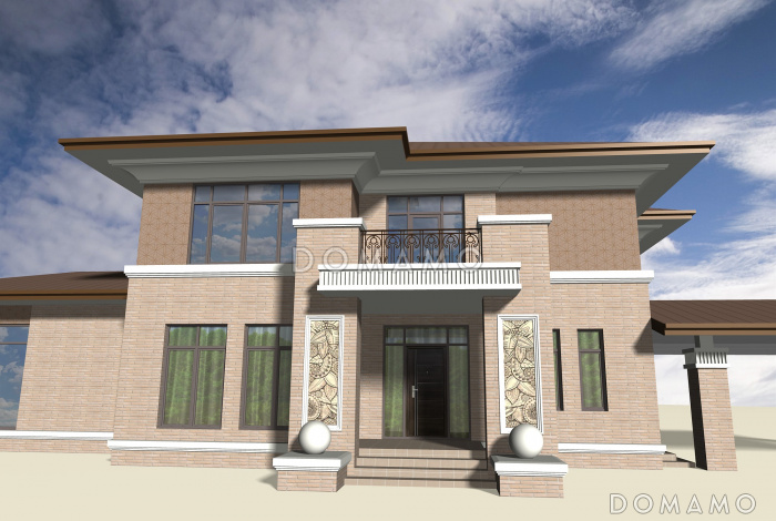 Проект дома из газобетона элитного статуса