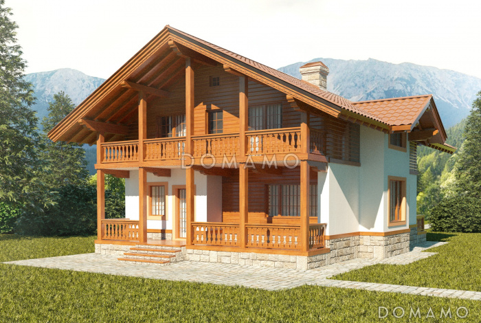 Проект коттеджа шале