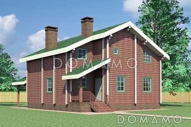 Проект деревянного дома с большими и просторными комнатами