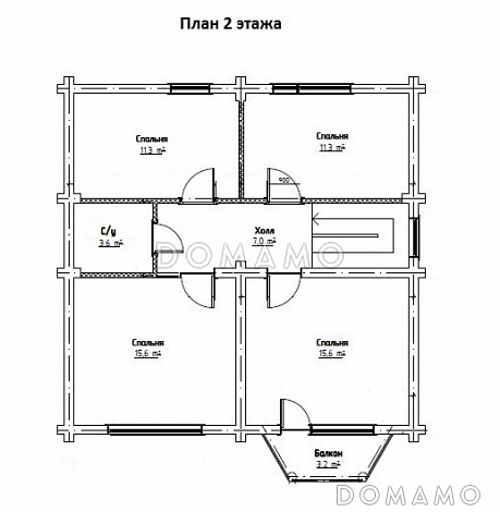 Ладога / План мансардного этажа