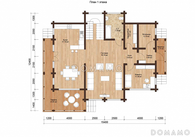 ГРИН 280 / План 1 этажа