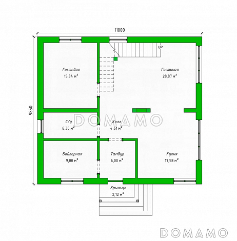 16-219 / План 1 этажа