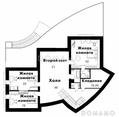 Элегантный дом в современном стиле / План 2 этажа