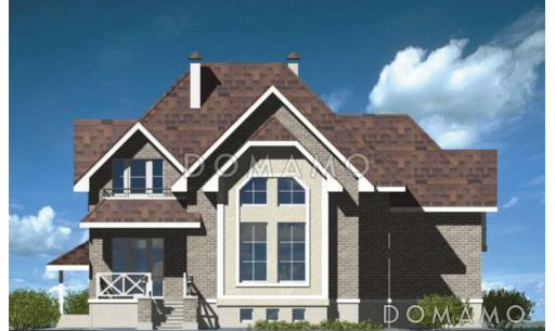 Проект коттеджа с билиардной и вторым светом / Фасад 1