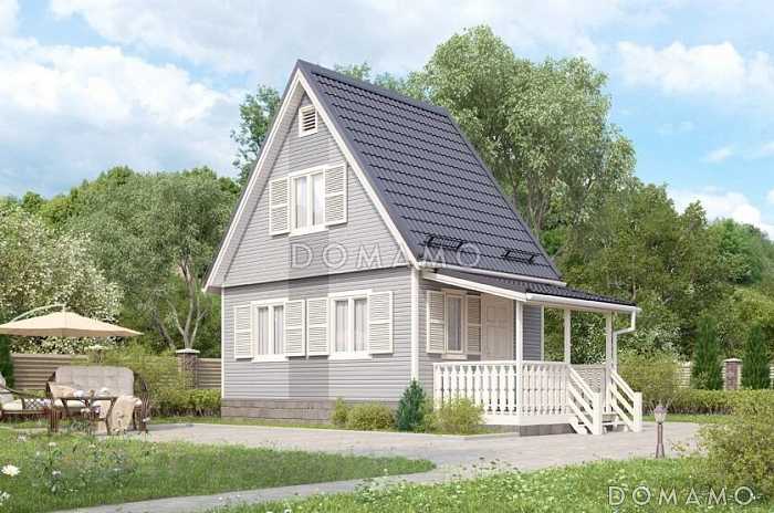 Проект дома со стенами из клееного бруса
