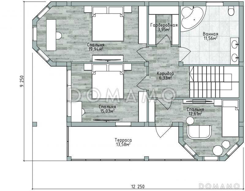 ДД-220 / План 2 этажа