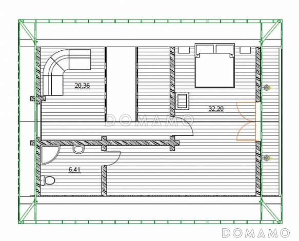 Д-32 / План 2 этажа
