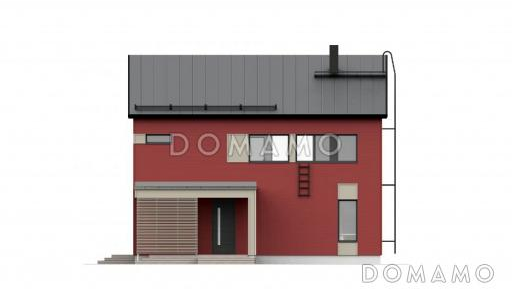 Проект стильного каркасного дома / Фасад 3