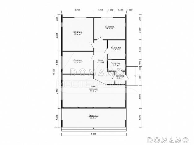 Барн2 / План 1 этажа
