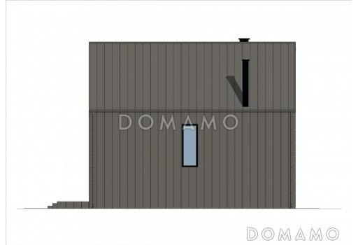 Проект двухэтажного дома в стиле барнхаус с 3 спальнями, большой гостиной и вторым светом / Фасад 2