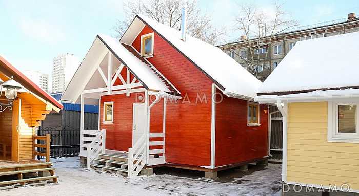 Проект бани из клееного бруса 6х5 с мансардой