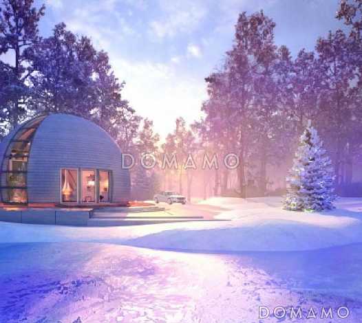 Проект необычного каркасного дома