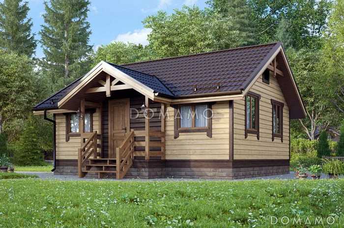 Проект одноэтажного небольшого дома