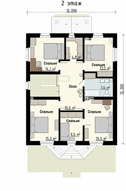 Октябрь / План 2 этажа