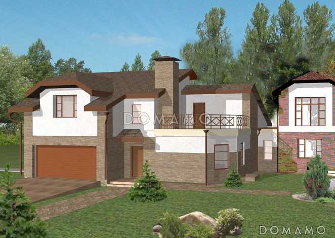 Проект бассейна с гаражом на две машины