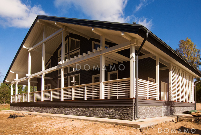 Проект каркасного дома в стиле шале